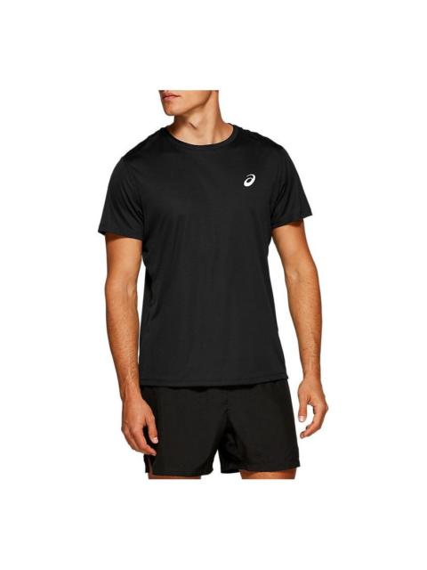 Asics ASICS Silver Short Sleeve Top 'Performance Black' 2011C366-001