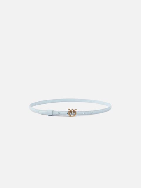 PINKO THIN BELT WITH LOVE BIRDS BUCKLE, 1CM