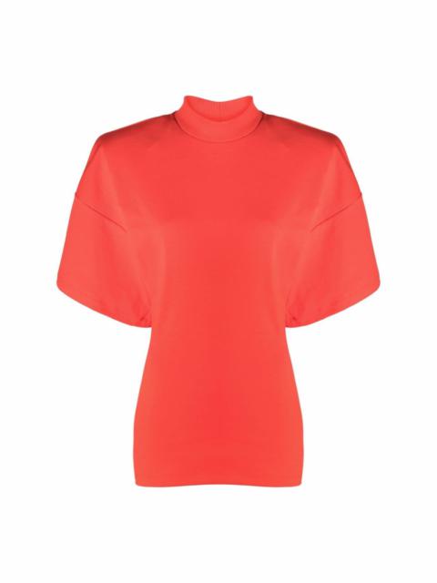 THE ATTICO mock-neck cotton top