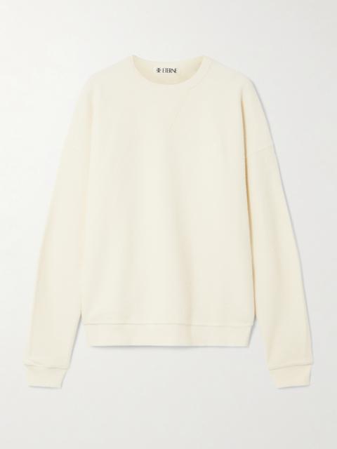 ÉTERNE Embroidered Cotton-terry Sweatshirt
