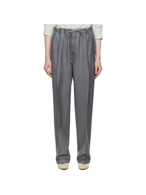 Maison Margiela Gray Mohair Trousers