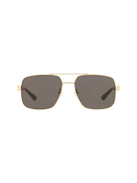 pilot-frame tinted sunglasses