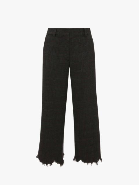 JW Anderson DISTRESSED STRAIGHT FIT TROUSERS
