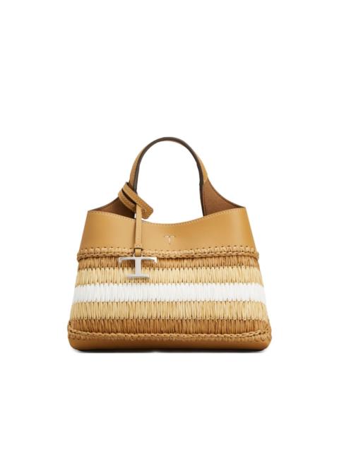 Tod's striped logo tote bag