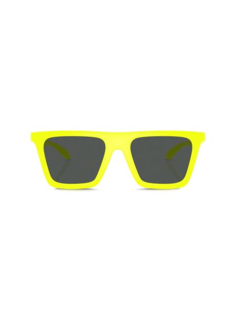 Greca-detail square-frame sunglasses