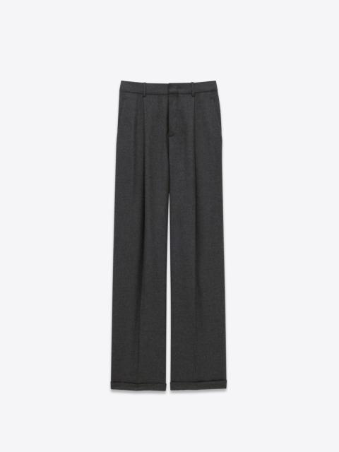 wide-leg pants in cashmere