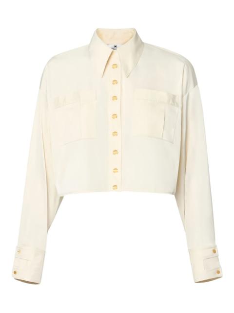 ELISABETTA FRANCHI logo-label shirt