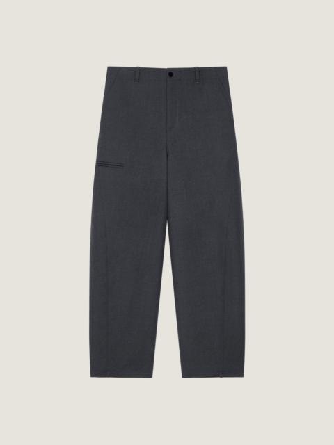 Givenchy COUTURE SEAM PANTS IN COTTON WITH CHECKED REVERSE