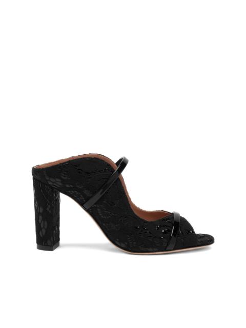 MALONE SOULIERS 85mm Norah lace-fabric heeled sandals