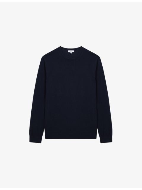 REISS Wessex crewneck merino-wool jumper