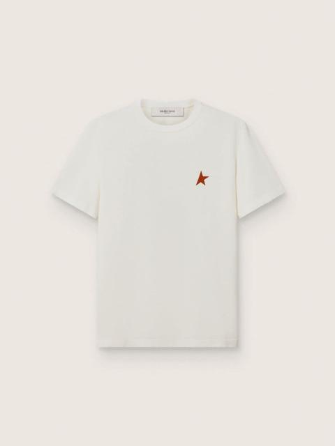 Golden Goose Men’s tennis-inspired T-shirt with print on the back
