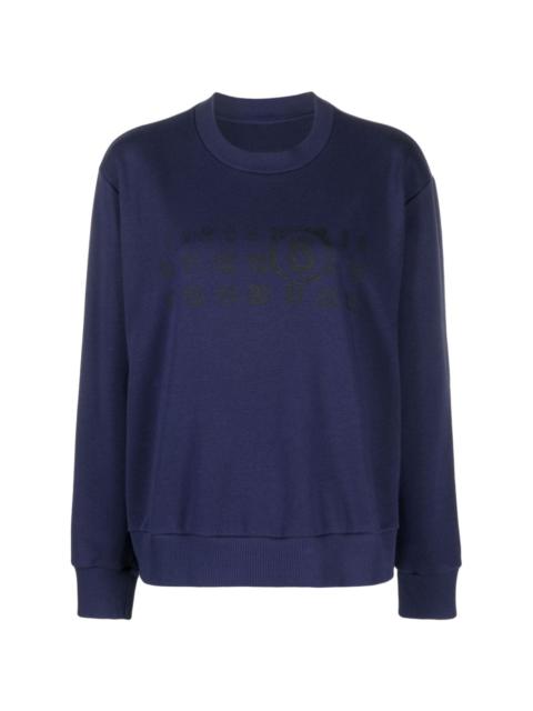 MM6 Maison Margiela numbers-motif jersey sweatshirt