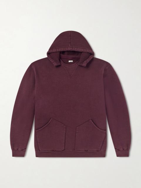 A.PRESSE Vintage Cotton-Jersey Hoodie