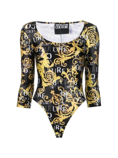 VERSACE JEANS COUTURE logo-print long-sleeve body