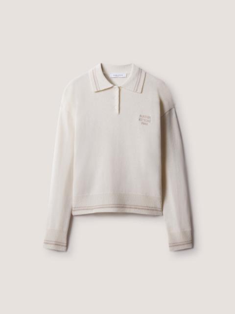 Maison Kitsuné COLLEGE WOOL POLO JUMPER