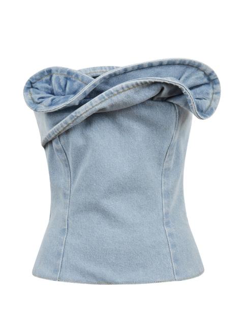 MAGDA BUTRYM bow zip blouse