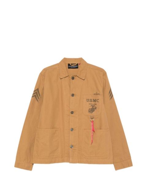 ALPHA INDUSTRIES patch-pocket jacket