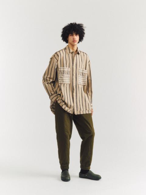 CASEY/CASEY HAMNET RAW EDGE SHIRT - PAPER COT STRIPE - AS IS N° 2