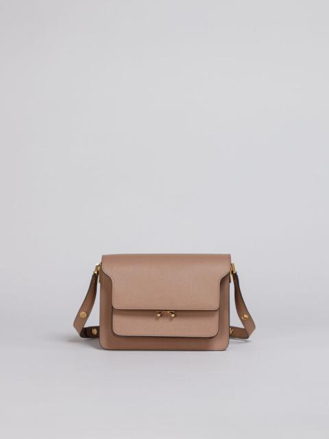 TRUNK MEDIUM BAG IN BEIGE SAFFIANO LEATHER