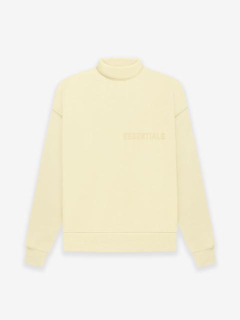 Yellow Mock Neck Sweatshirt