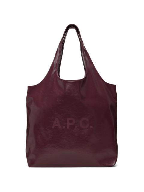 A.P.C. Burgundy Ninon Tote