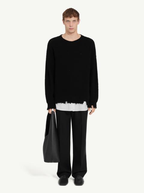 MM6 Maison Margiela Distressed hem sweater