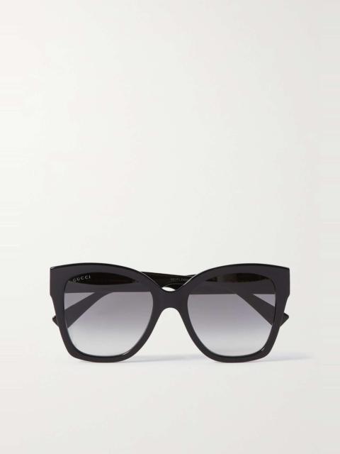 GUCCI Oversized D-frame acetate sunglasses
