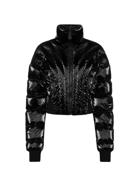 logo-print puffer jacket