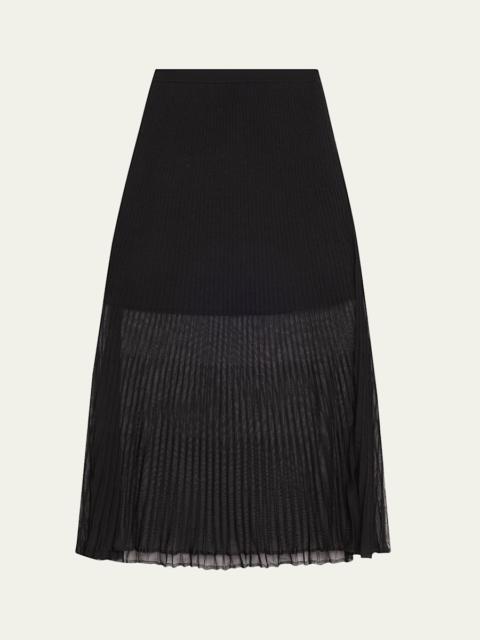 SIMKHAI Gennie Pleated Skirt