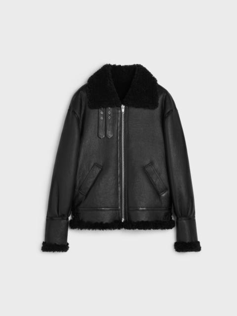 bomber jacket in shearling