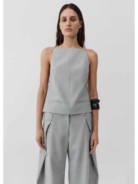 ST. AGNI St. Agni Square Side Tie Top - Concrete