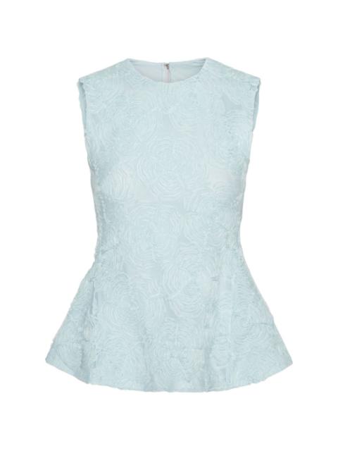 ROTATE mesh sleeveless blouse