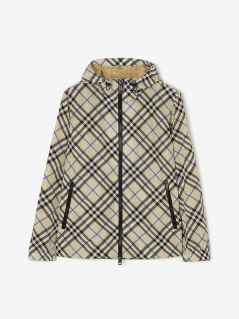 Burberry Check Nylon Hooded Jacket