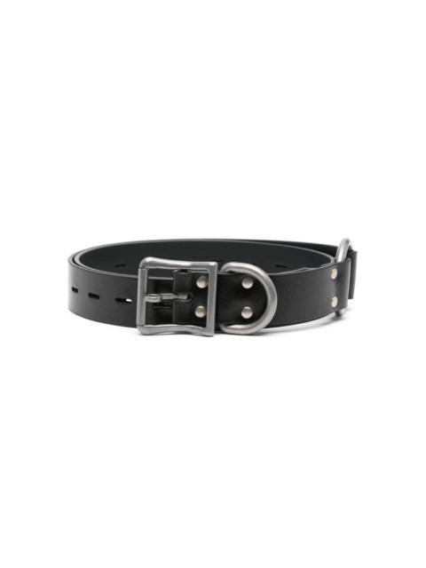 Martine Rose debossed-logo leather belt