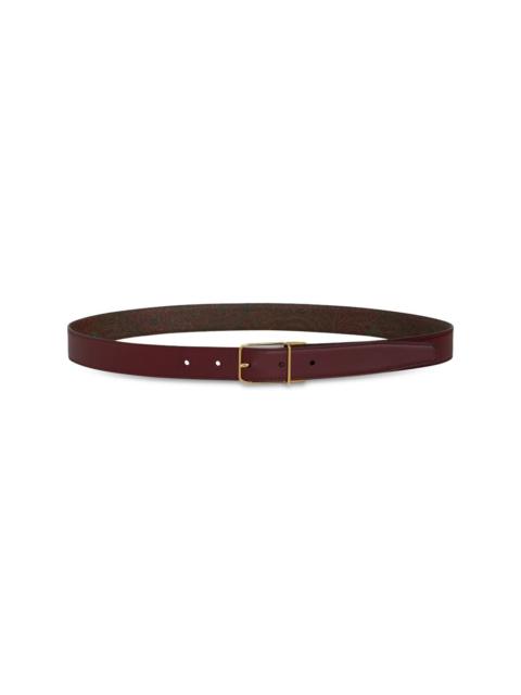 reversible buckled leather belt