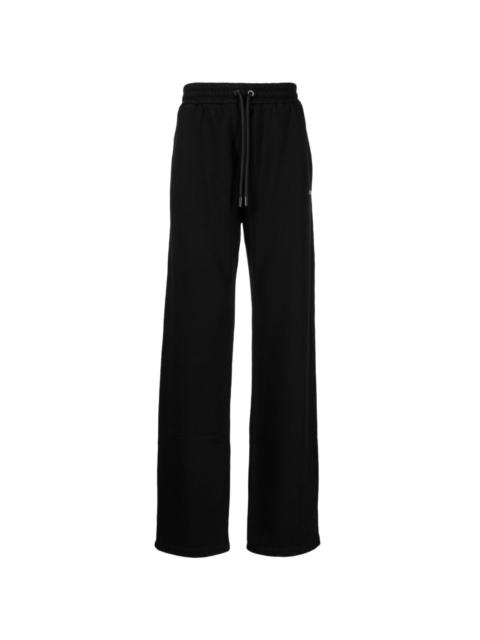 Stitch Diag cotton track pants