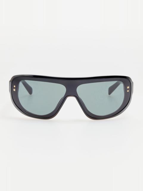 LINDA FARROW Havana Sunglasses in Black and Grey