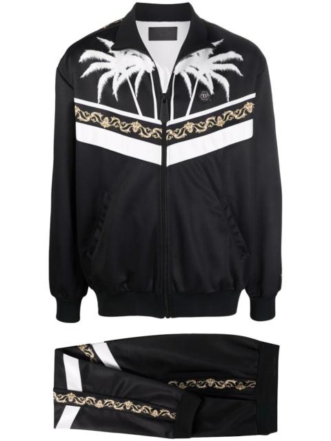 PHILIPP PLEIN Baroque-print gothic tracksuit