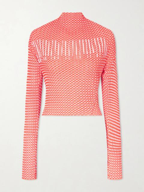 Jean Paul Gaultier Gingham Illusion Woven T-shirt