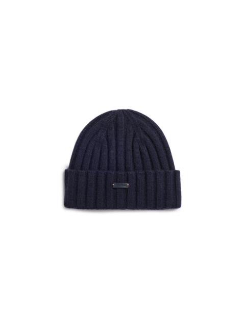 Santoni Blue cashmere beanie