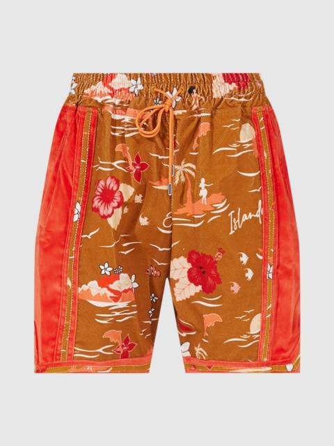 Just Don PRINTED VELVET SHORT