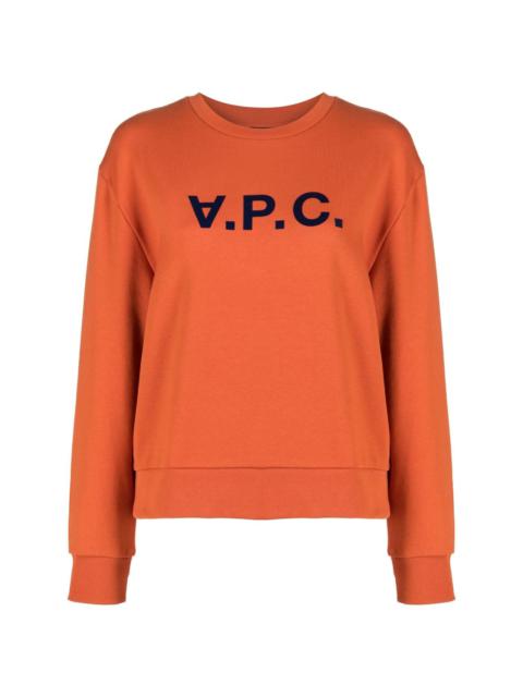 Viva logo-print cotton sweatshirt