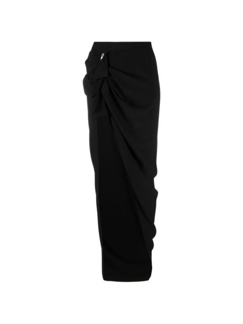 Rick Owens asymmetric high-waist skirt