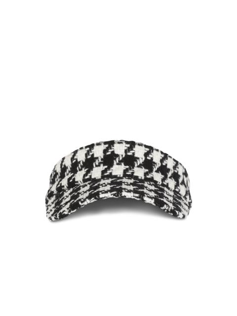 Balmain Houndstooth print visor cap