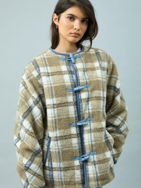House of Sunny TEDDY FLEECE SCARF JACKET