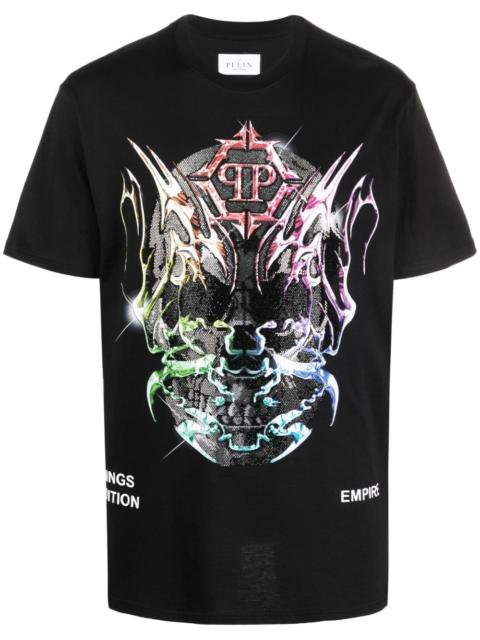 PHILIPP PLEIN SS Chrome round-neck T-shirt