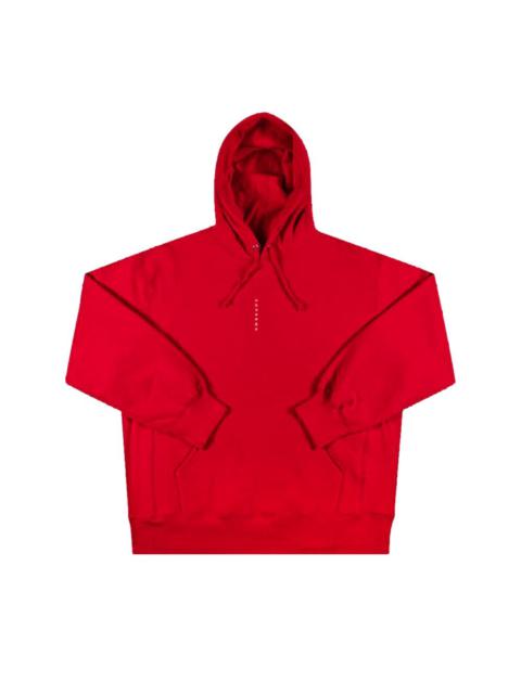 Supreme Micro Logo Hooded Sweatshirt 'Red'