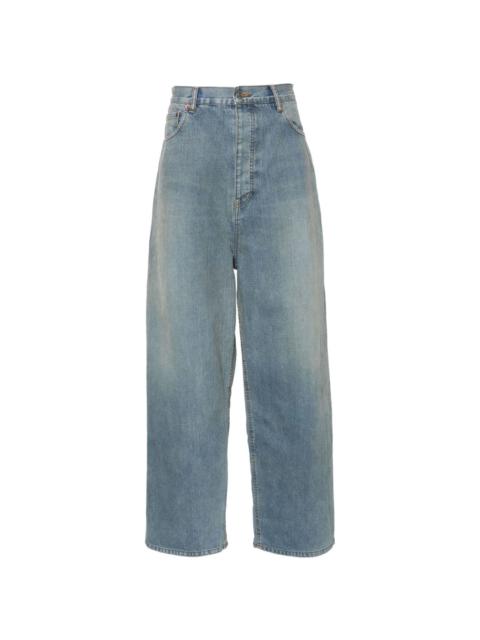 BALENCIAGA mid-rise wide-leg jeans