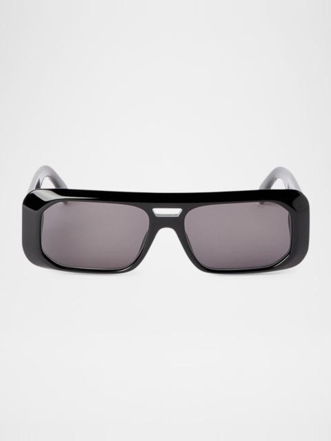 Palm Angels Willow Rectangle Acetate Sunglasses