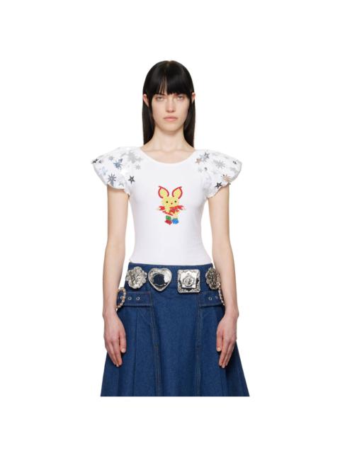 Chopova Lowena White Angelica T-shirt